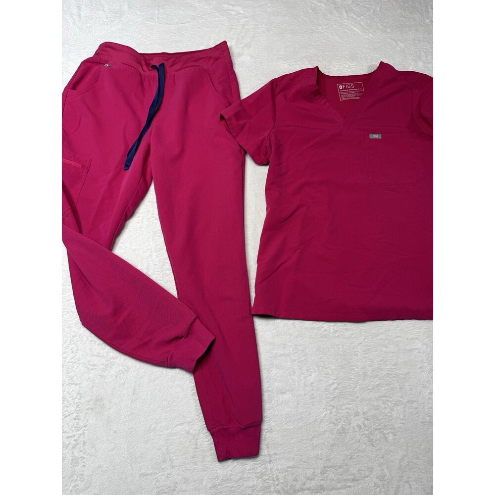 Figs Technical Collection Scrub Set Fuschia